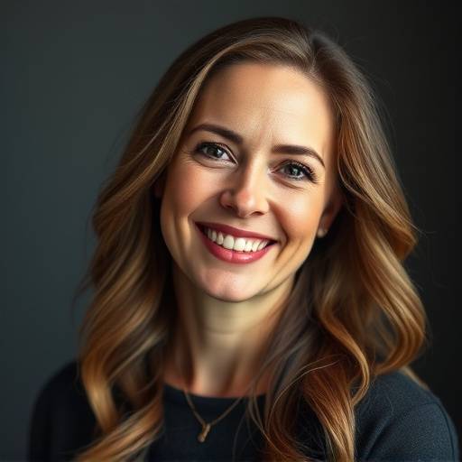 Portrait de Sophie Moreau, photographe professionnelle souriante et exp√©riment√©e.